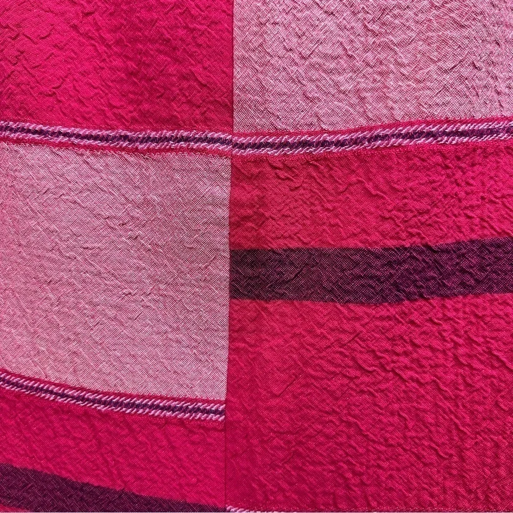 Anthropologie HD in Paris Pink Colorblock Designer Pencil Skirt, size 4